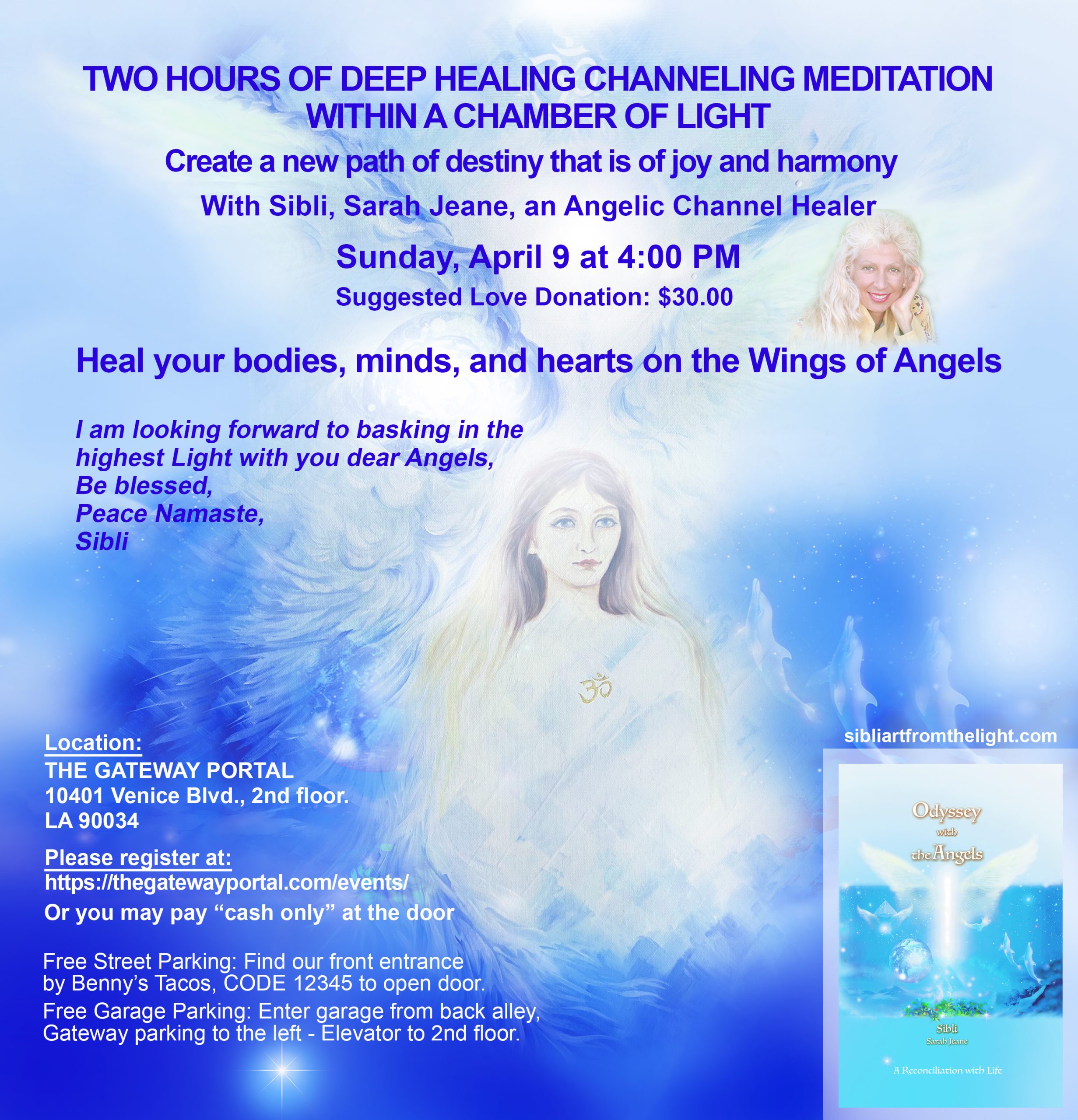 April 2023 flyer Channeling Within A chamber of Light